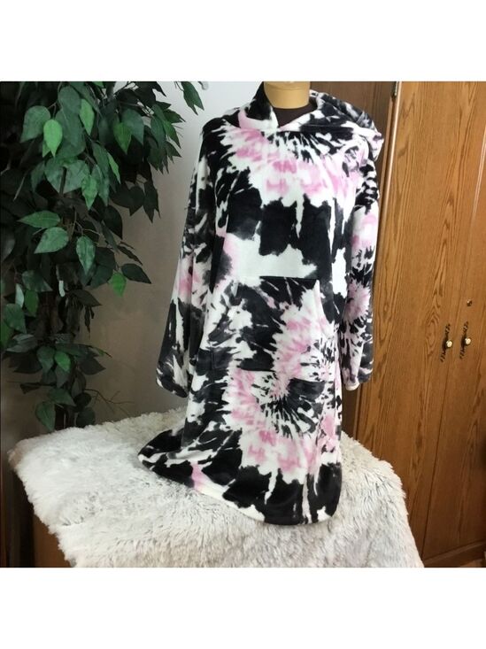 SO Other - So L/XL oversized sleep hooded pullover lilac tie dye